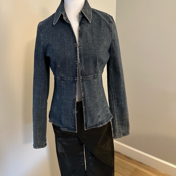 Nine West Fitted Denim Blazer - Picture 3 of 6